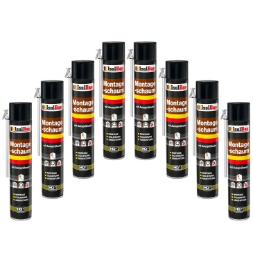 Montageschaum 8 Dose 750 ml Bauschaum 1K PU Schaum mit...