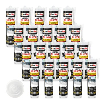 Sanitär Silikon Transparent 20 x 300 ml Sanitärsilikon...