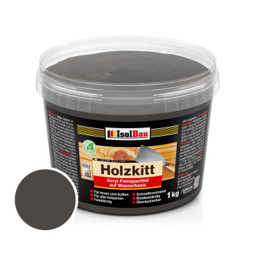 Isolbau - Holz-Spachtelmasse 1 kg - Holzspachtel Holzkitt...