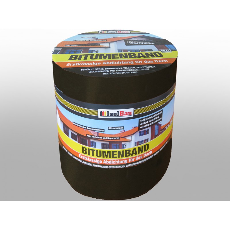 Bitumenband Aluband Reparaturband Dichtband - Breite 250 mm Schwarz