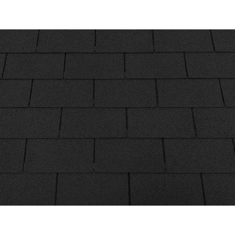 2m² Dachschindeln rechteckform schwarz ziegelrot Bitumenschindeln Bitumen Ziegel 