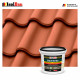 Dach- und Sockelfarbe Dachbeschichtung Dachlack 7 kg Ziegelrot Polymermembr