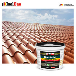 Dachfarbe Sockelfarbe Ziegelrot 12kg Fassadenfarbe RAL Farbe Nano Polymermembran