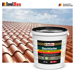 Dachfarbe Sockelfarbe Ziegelrot 25kg Fassadenfarbe RAL Farbe Nano Polymermembran