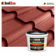 Dachfarbe Rustikalrot 12 kg Sockelfarbe Fassadenfarbe Dachbeschichtung RAL Farbe