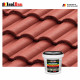 Dachfarbe Rustikalrot 4 kg Sockelfarbe Fassadenfarbe Dachbeschichtung RAL Farbe