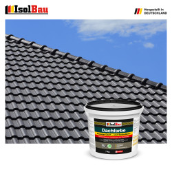 Dach- und Sockelfarbe Dachbeschichtung Dachlack 4 kg Anthrazit Polymermembran