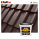 Dach- und Sockelfarbe Dachbeschichtung Dachlack 4 kg Braun Polymermembr